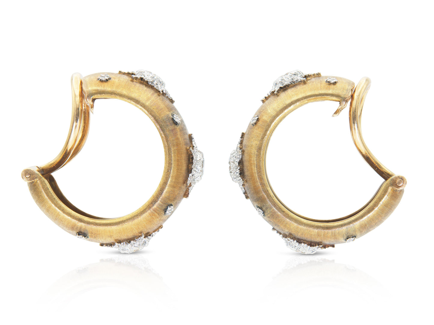 Vintage 1960s Gianmaria Buccellati Macri Hoop Earrings