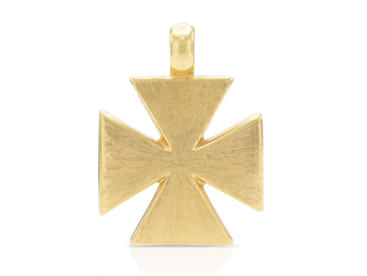 Gold Maltese Cross Pendant