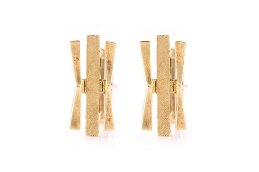 Vintage 1940s Retro Gold Cufflinks