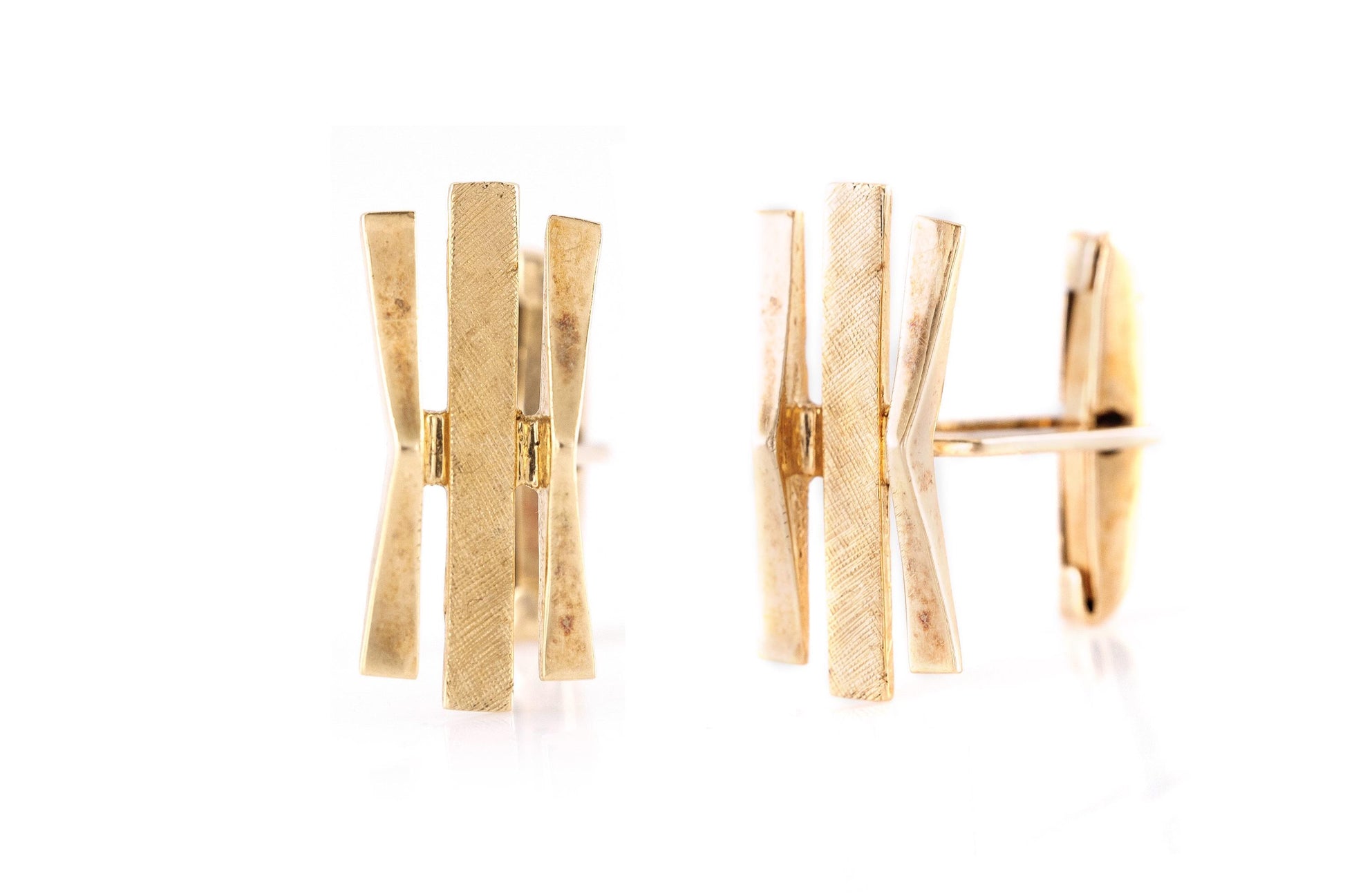 Vintage 1940s Retro Gold Cufflinks