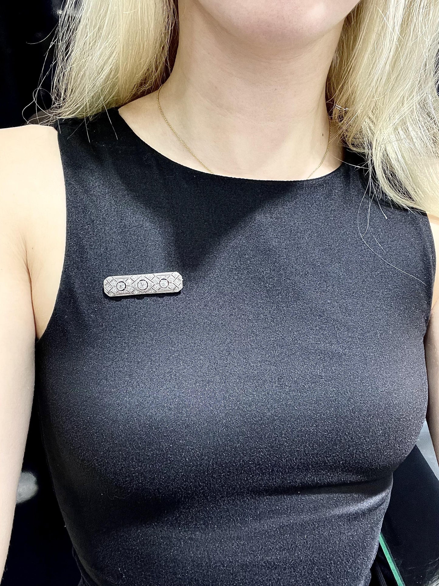 Art Deco 1930s 1.40 Carat Diamond Brooch