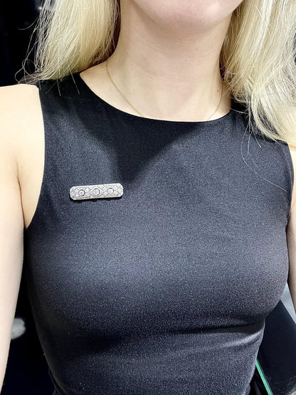 Art Deco 1930s 1.40 Carat Diamond Brooch