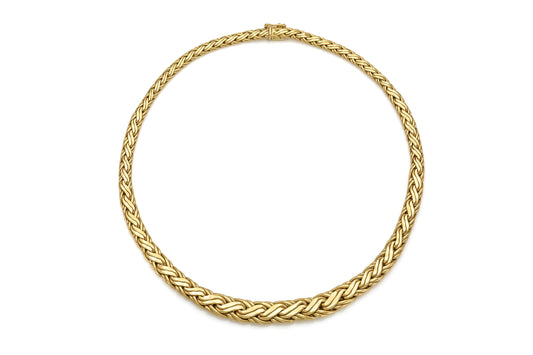 Vintage 1970s Tiffany & Co. Woven Gold Necklace