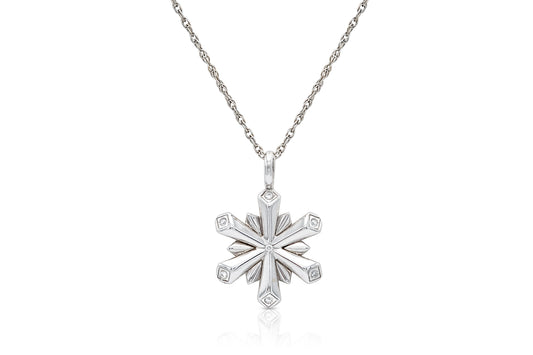 Tiffany & Co. Snowflake Pendant Necklace