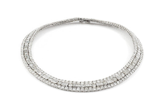 Vintage 1960s David Webb 48.00 Carat Diamond Necklace