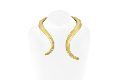 Vintage 1960s Lalaounis Gold Ram Horns Necklace