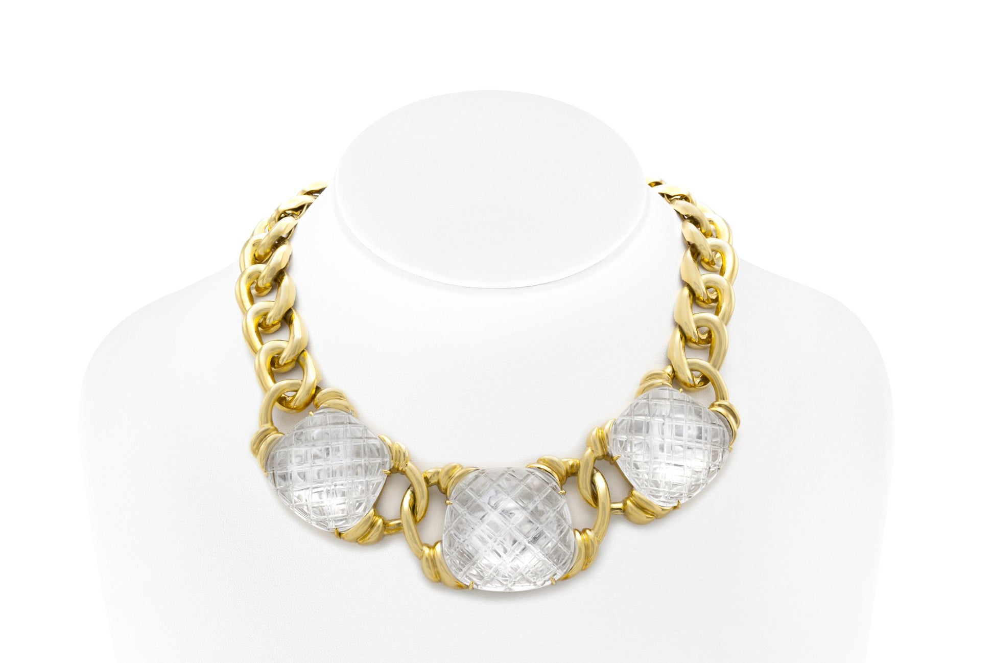 Vintage 1960s David Webb Three Crystal Necklace