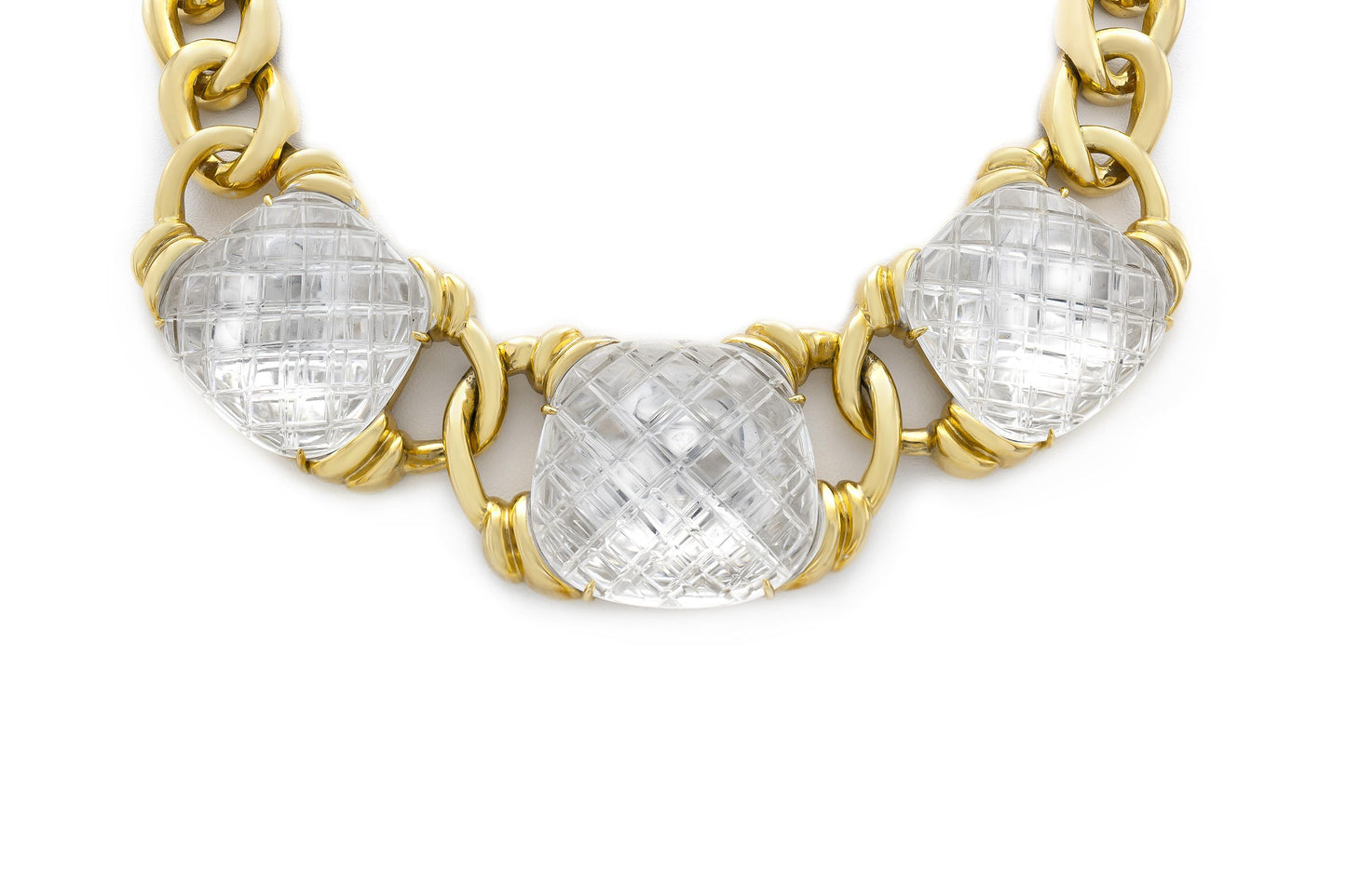 Vintage 1960s David Webb Three Crystal Necklace