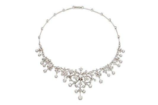 Antique Victorian 10.00 Carat Diamond Necklace