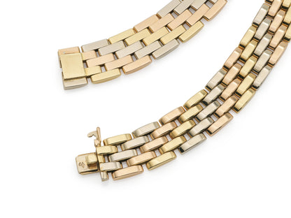 Cartier Tri-Tone Maillon Panthere Necklace