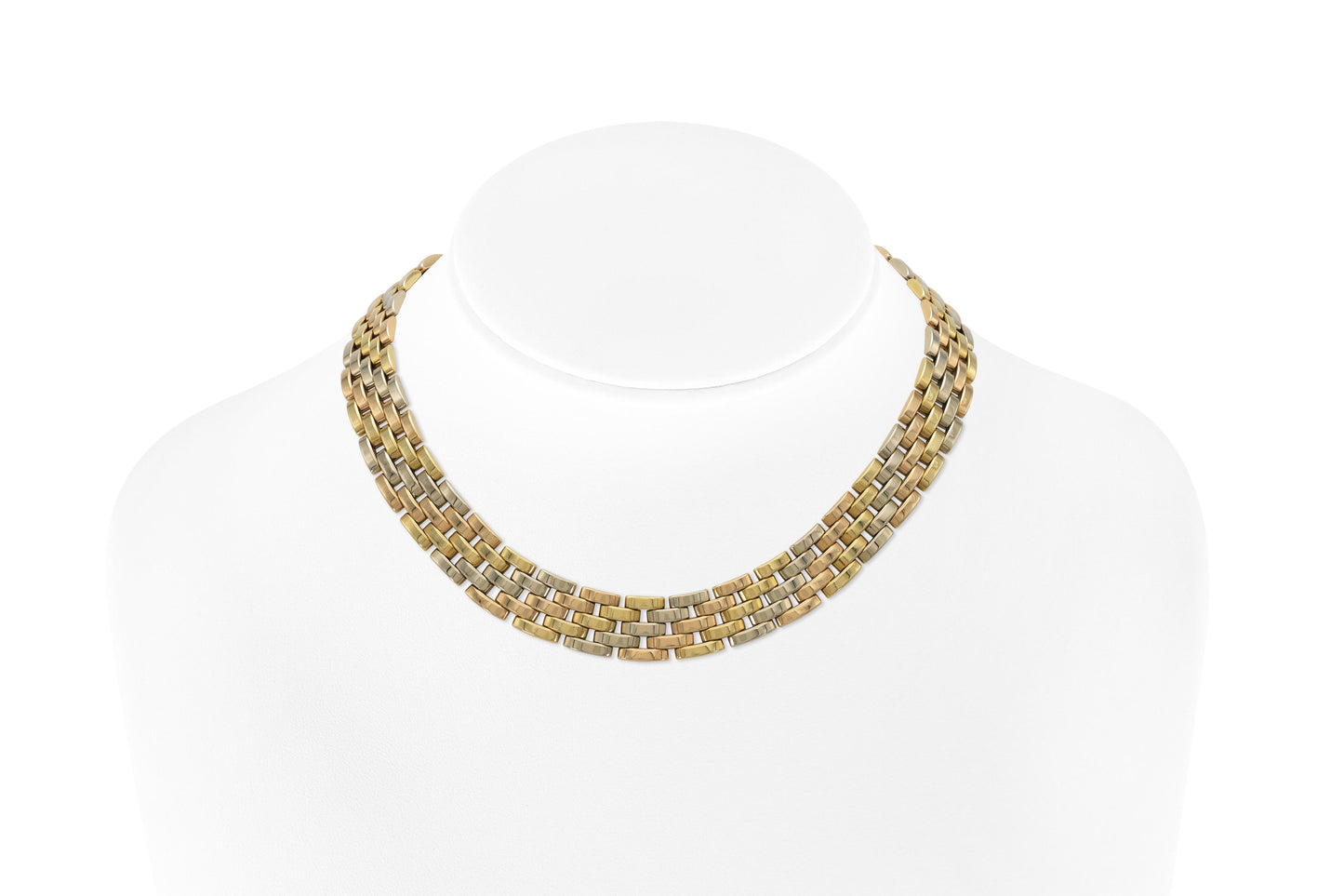 Cartier Tri-Tone Maillon Panthere Necklace