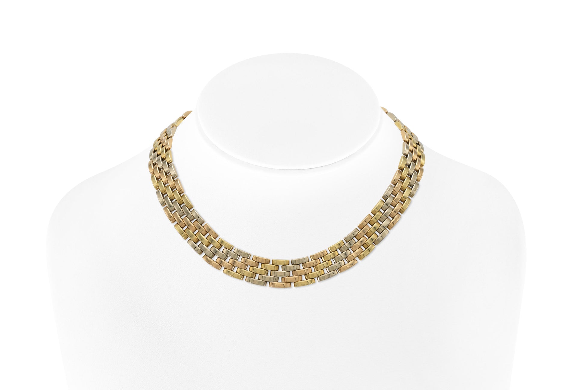 Cartier Tri-Tone Maillon Panthere Necklace