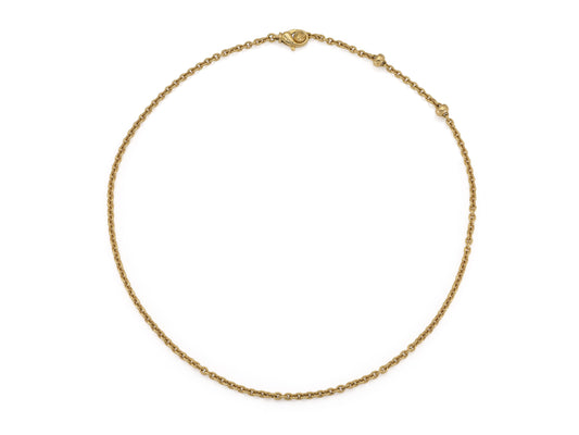 Bvlgari Gold Cable Link Chain Necklace