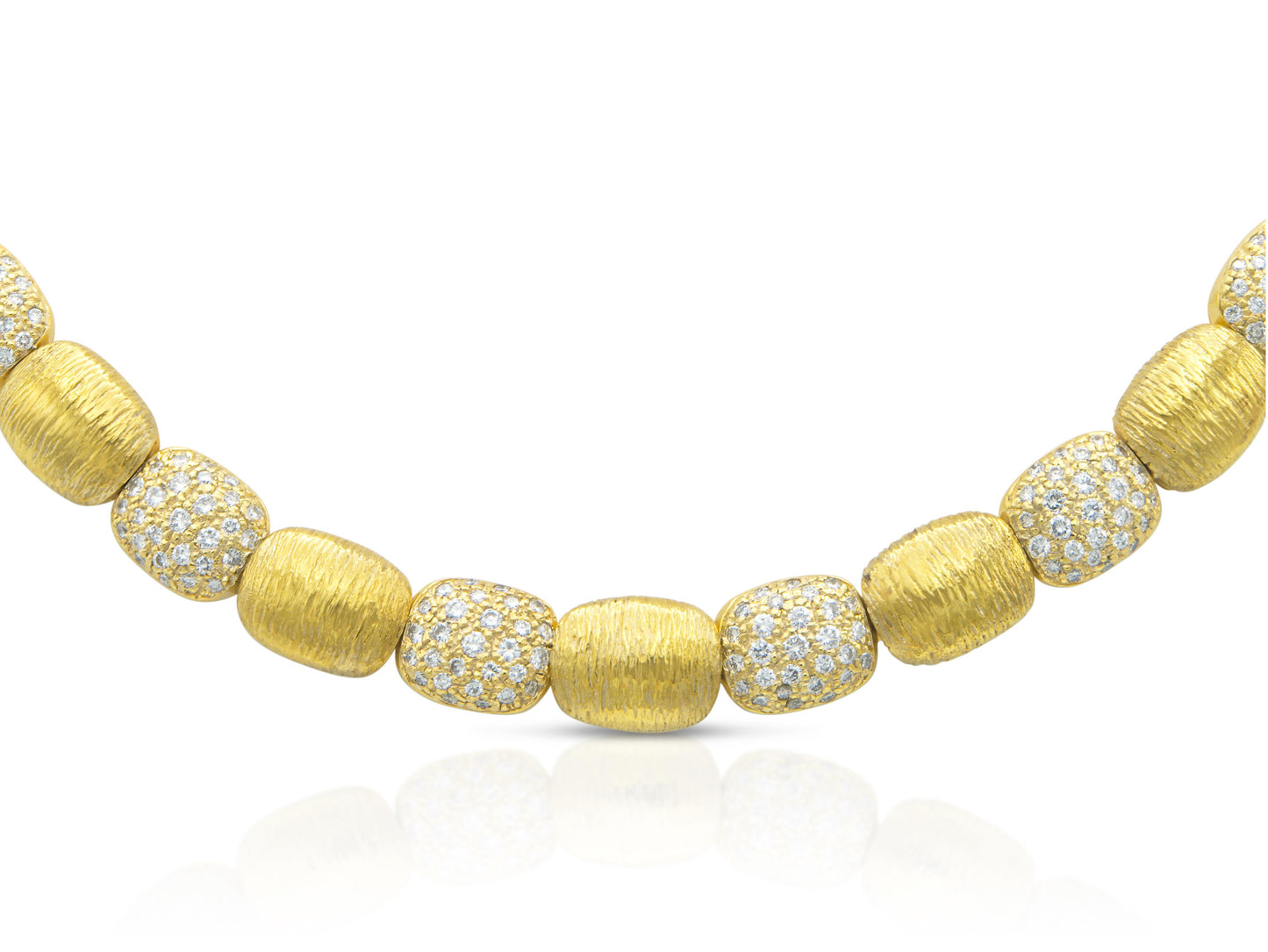 Vintage 1970s Gold and Diamond Necklace