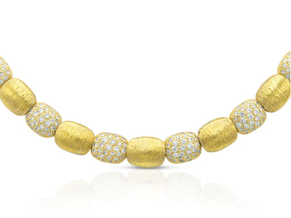 Vintage 1970s Gold and Diamond Necklace