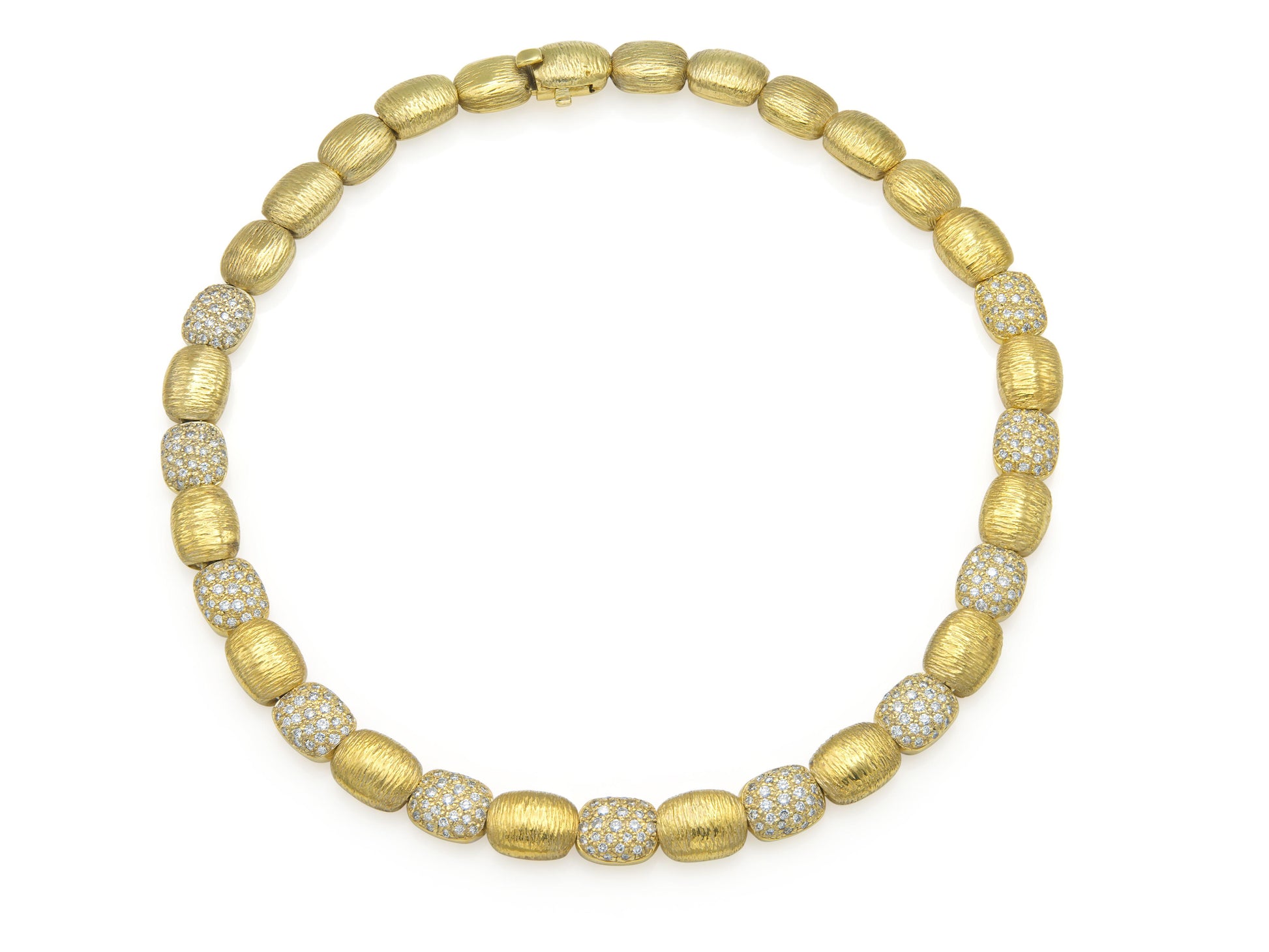 Vintage 1970s Gold and Diamond Necklace