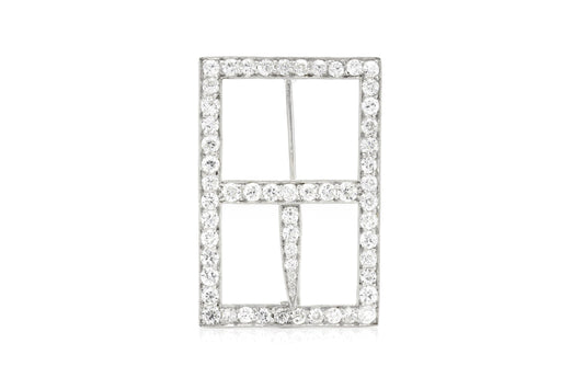 Tiffany & Co. Diamond Buckle Brooch