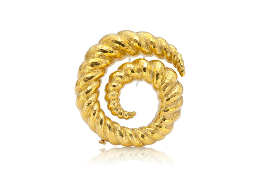 Vintage 1960s David Webb Swirl Brooch