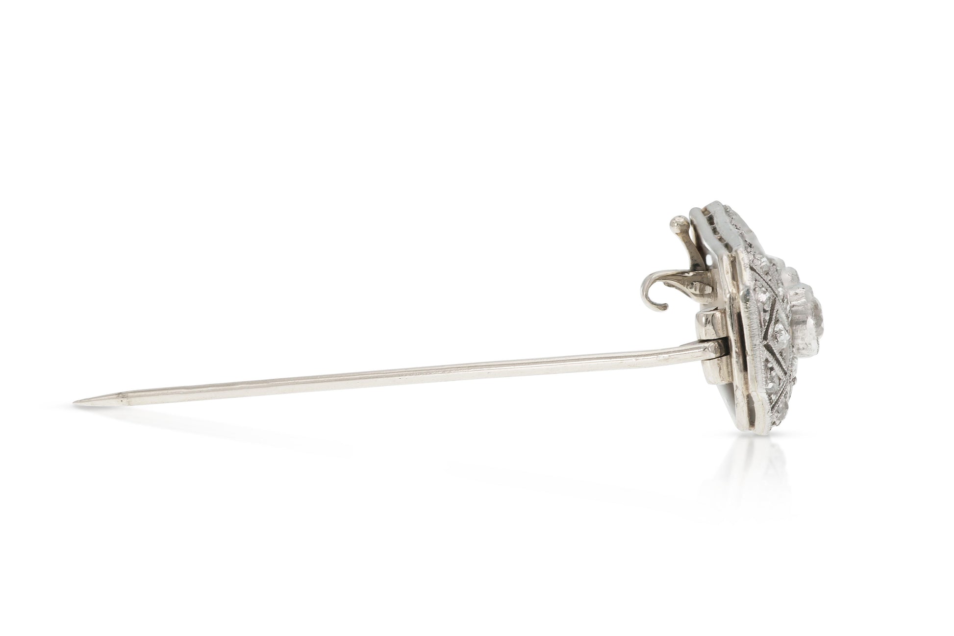 Art Deco 1930s 1.40 Carat Diamond Brooch