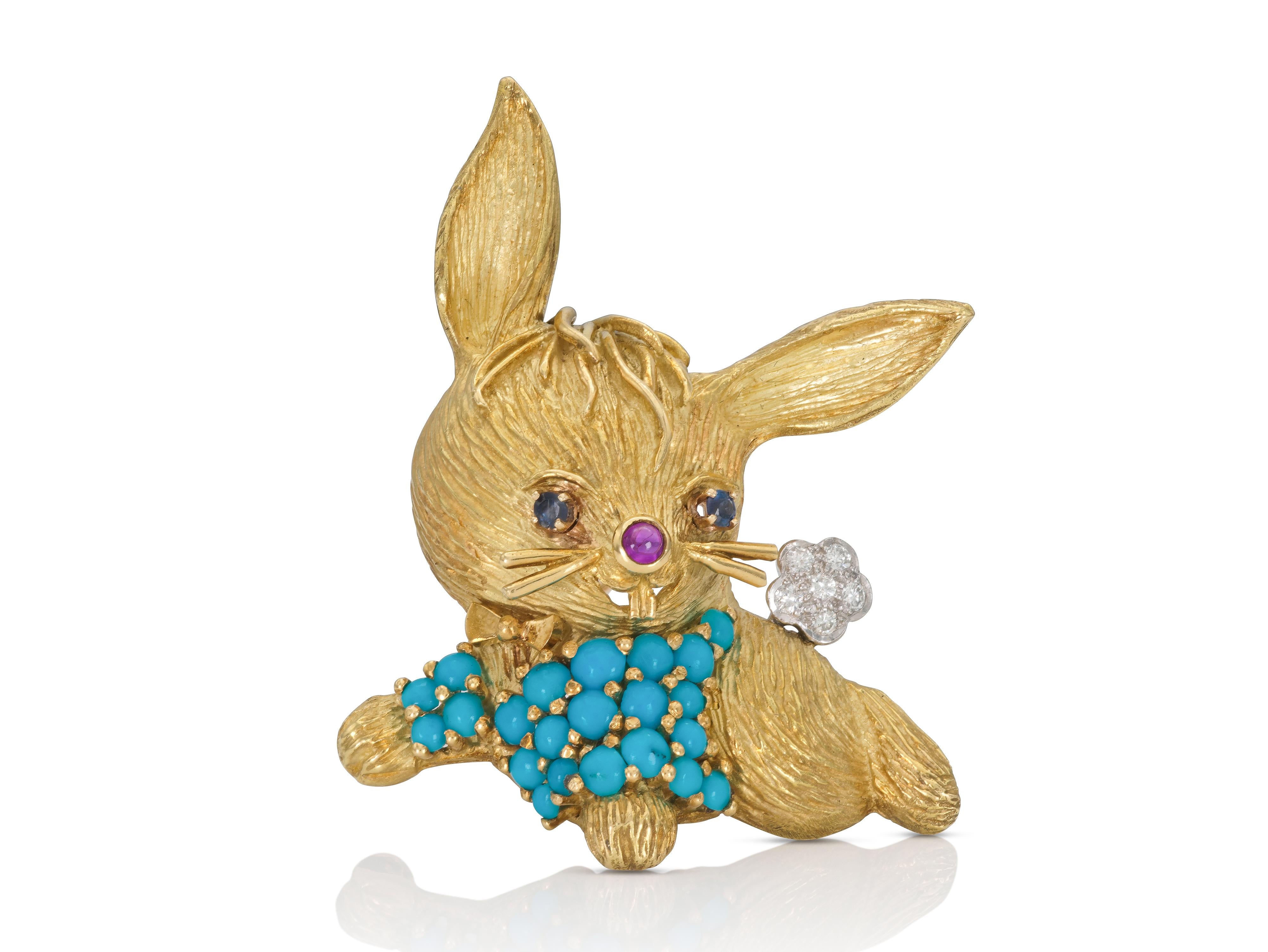Vintage 1960s Cartier Rabbit Brooch – Eric Originals & Antiques Ltd