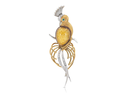 Vintage 1970s Bird Brooch