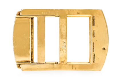 Antique Art Deco 1930s Cartier Gold Belt Buckle