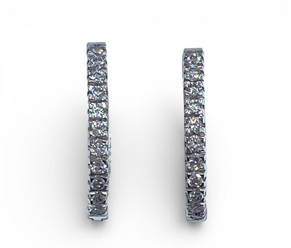 0.22 Carat Diamond Huggie Earrings
