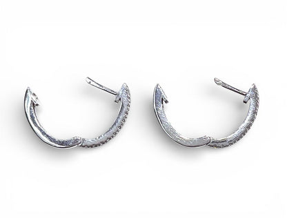 0.22 Carat Diamond Huggie Earrings