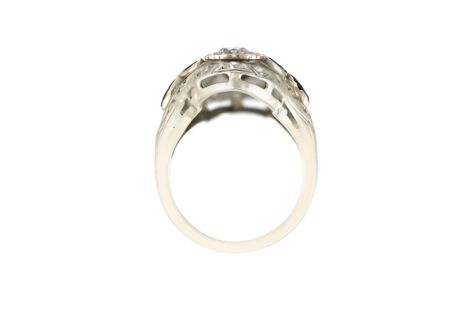 Art Deco 1930s 0.80 Carat Diamond Dinner Ring
