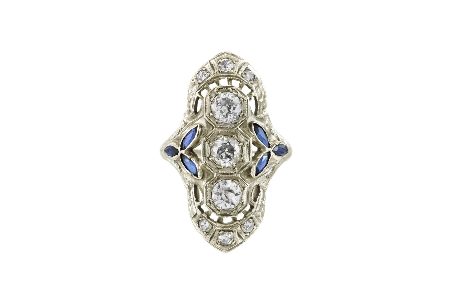 Art Deco 1930s 0.80 Carat Diamond Dinner Ring