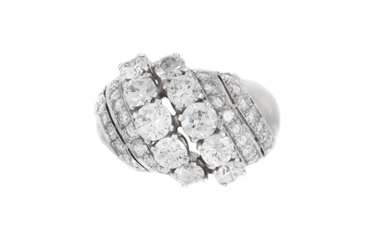 Vintage 1950s 4.50 Carat Diamond Ring