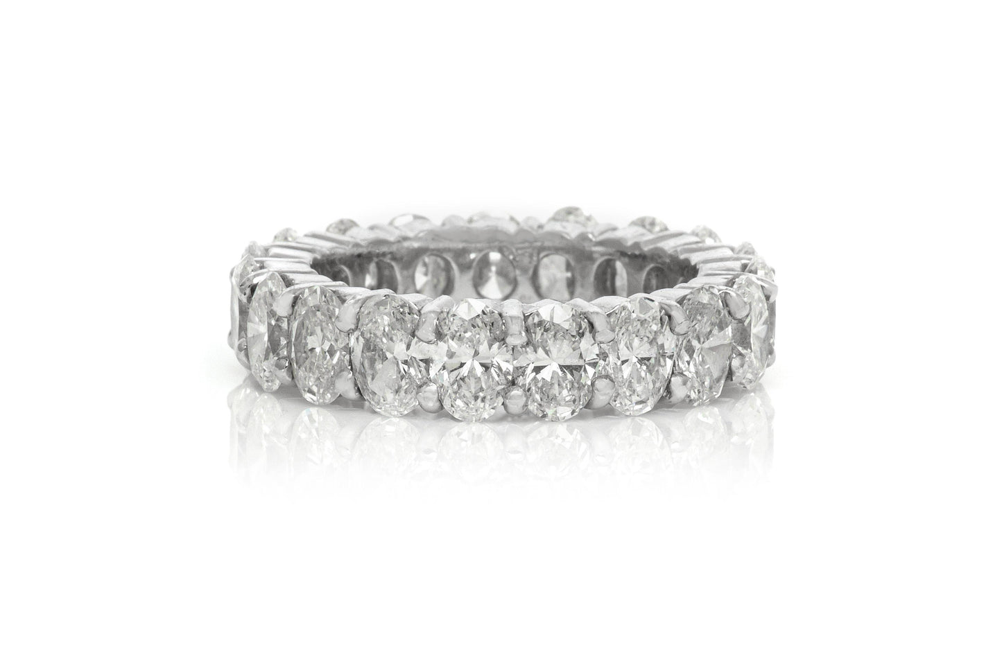 6.58 Carat Oval Cut Diamond Eternity Band