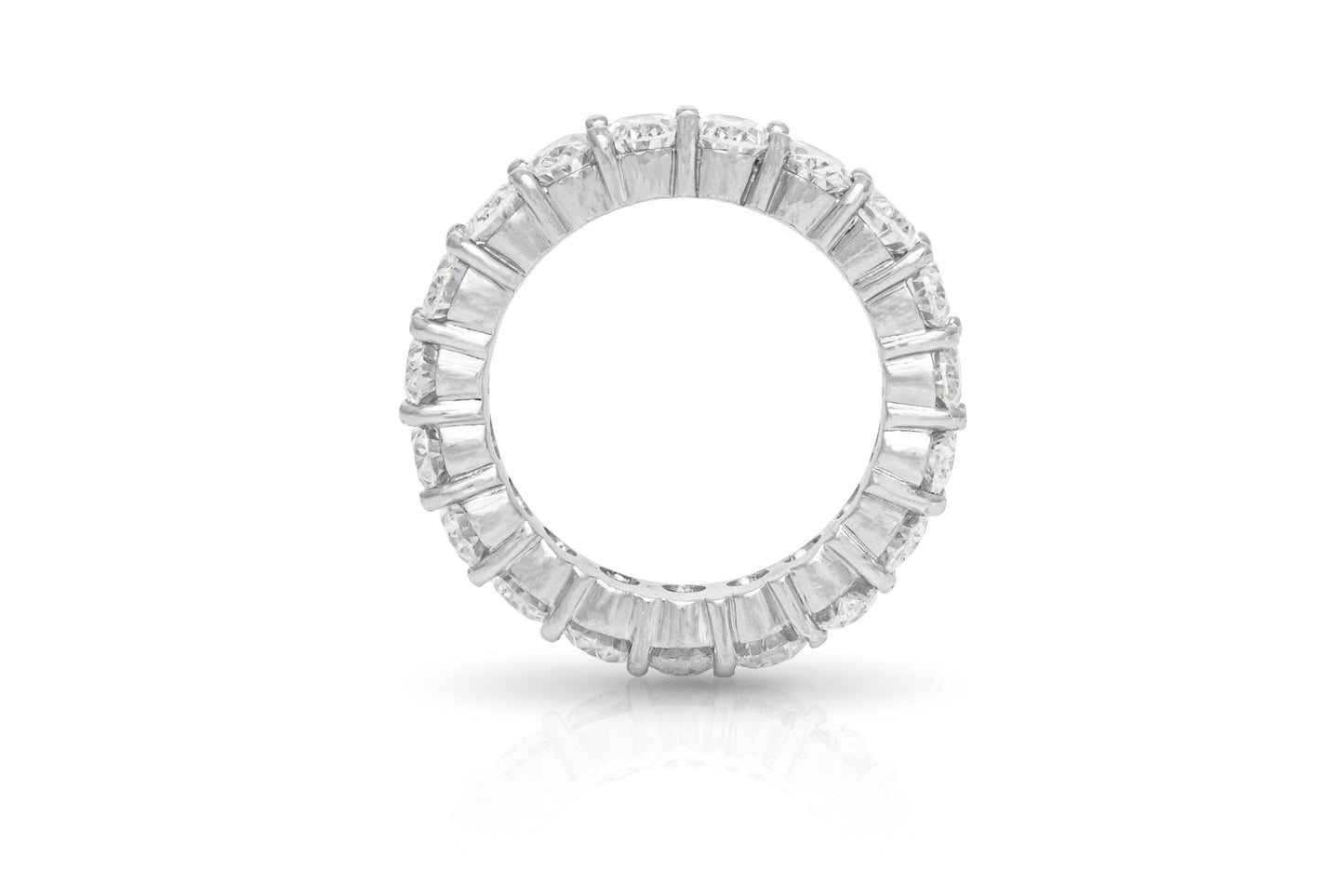 6.58 Carat Oval Cut Diamond Eternity Band