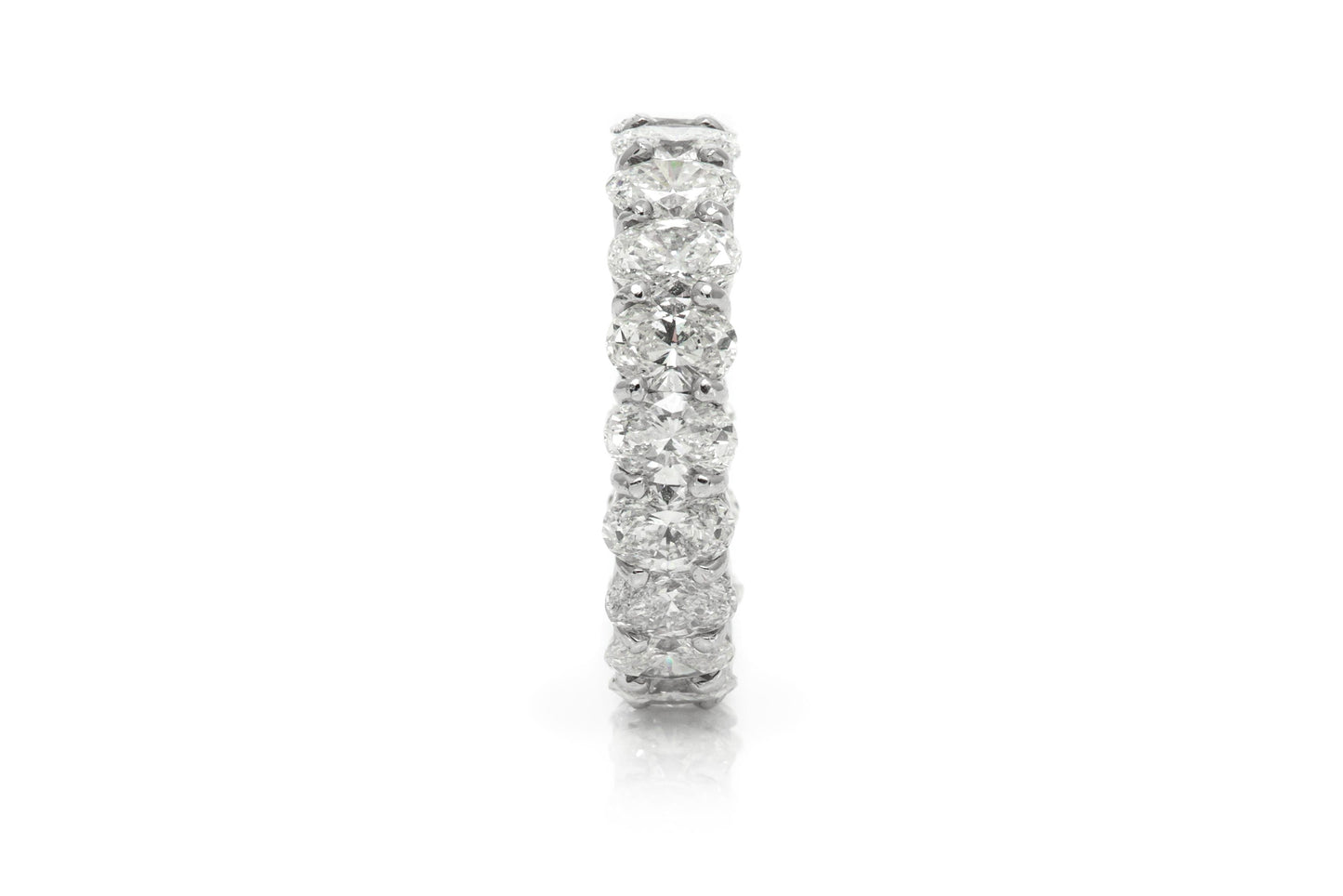 6.58 Carat Oval Cut Diamond Eternity Band