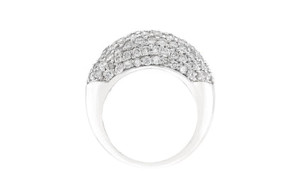 3.46 Carat Diamond Bombe Ring