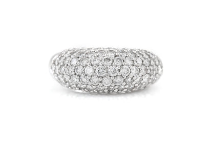 3.46 Carat Diamond Bombe Ring