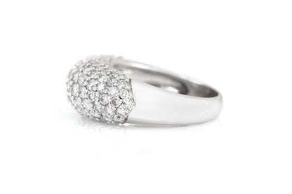 3.46 Carat Diamond Bombe Ring