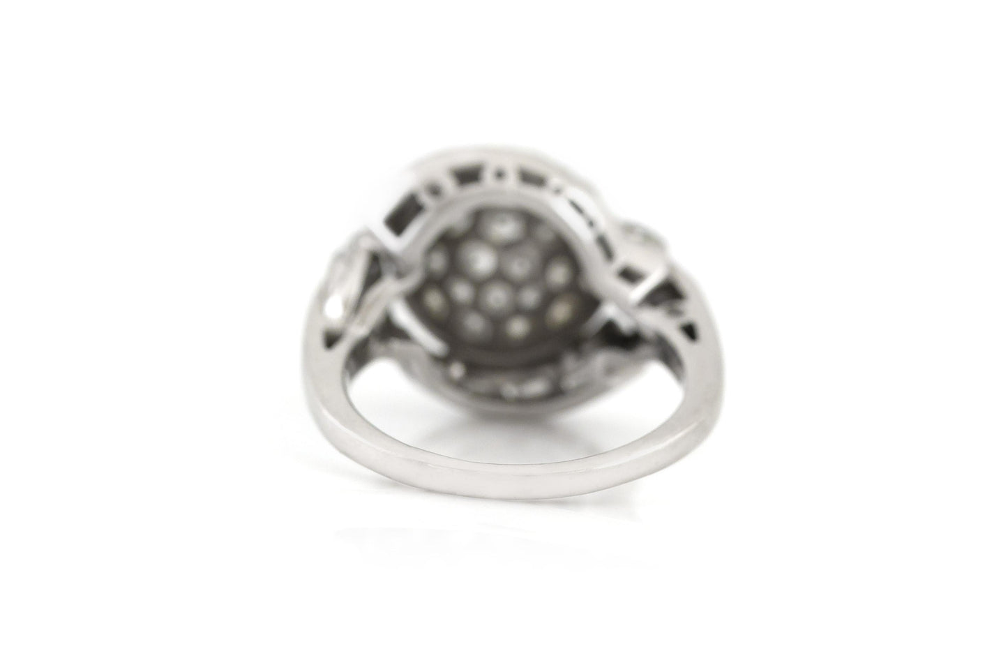 Vintage 1950s 3.00 Carat Diamond Ball Ring