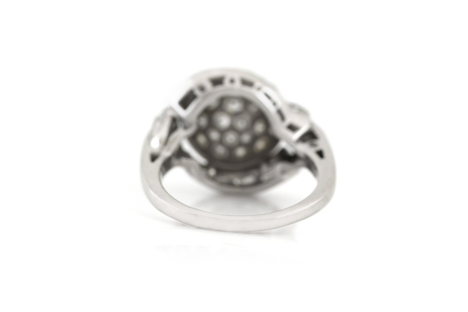 Vintage 1950s 3.00 Carat Diamond Ball Ring