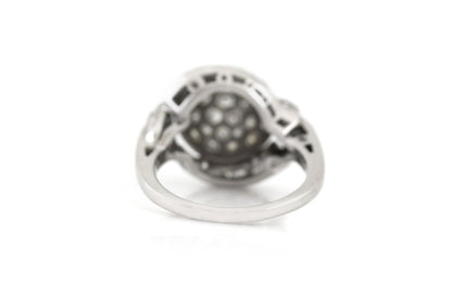 Vintage 1950s 3.00 Carat Diamond Ball Ring