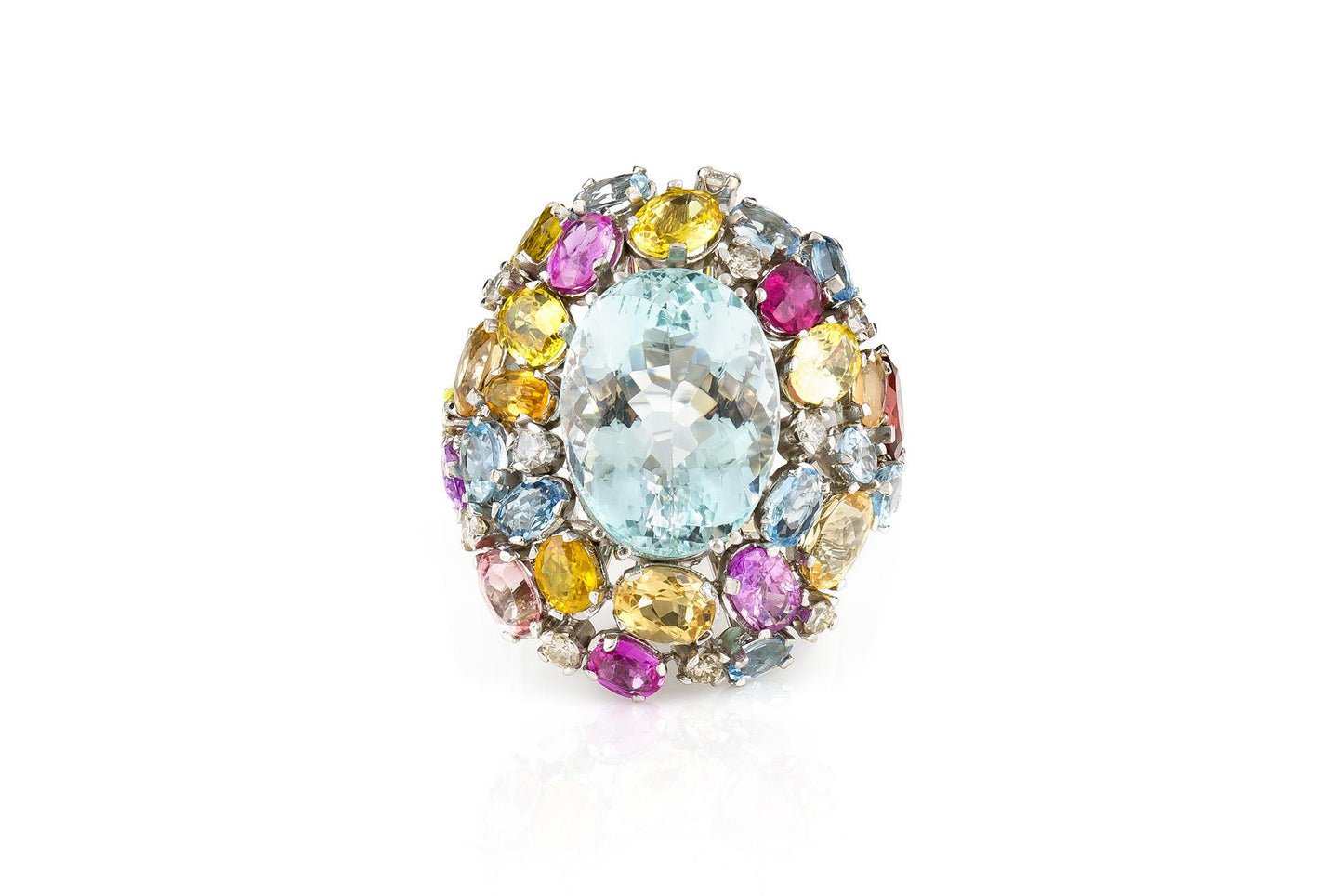 Vintage 1950s Multi-Gem Ring