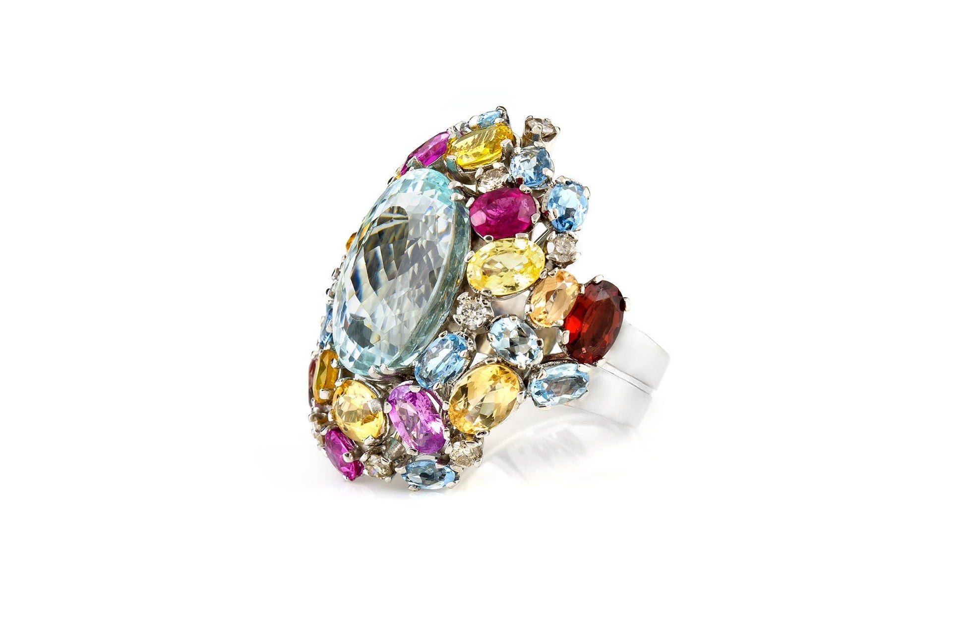 Vintage 1950s Multi-Gem Ring