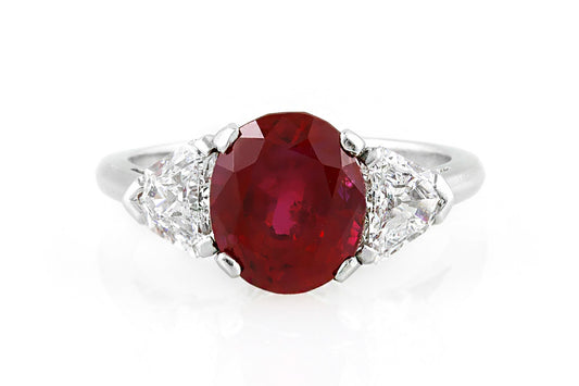 Vintage 1960s Raymond Yard 4.63 Carat Ruby Ring