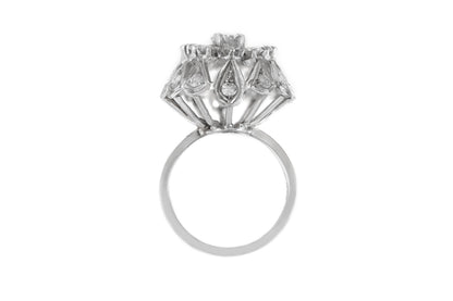 Vintage 1950s 3.30 Carat Diamond Ring