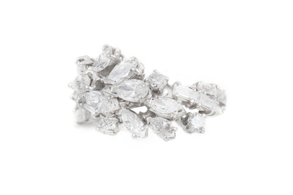 Vintage 1950s 2.00 Carat Mixed Cut Diamonds Ring