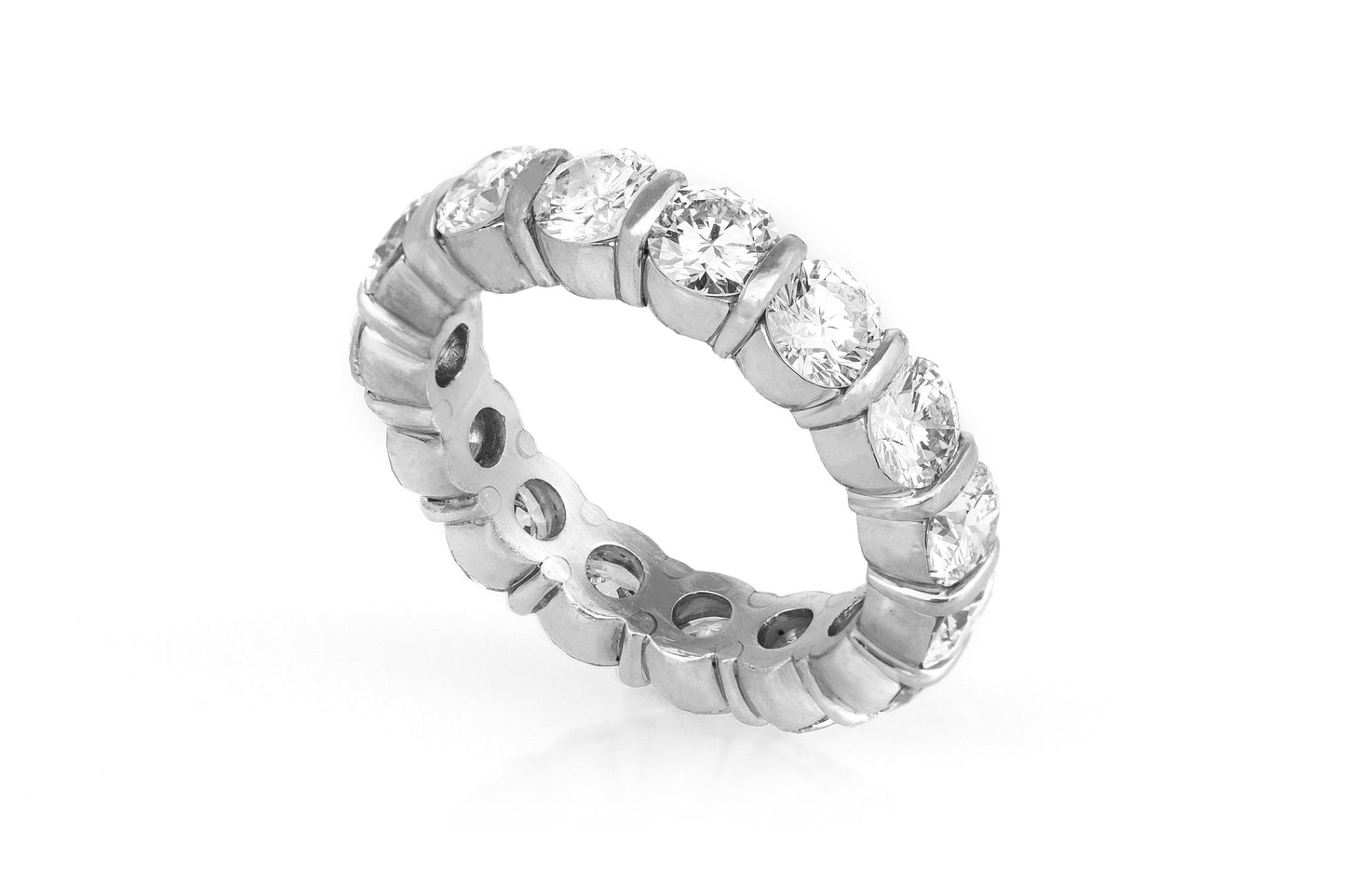 7.00 Carat Round Brilliant Cut Diamond Eternity Band