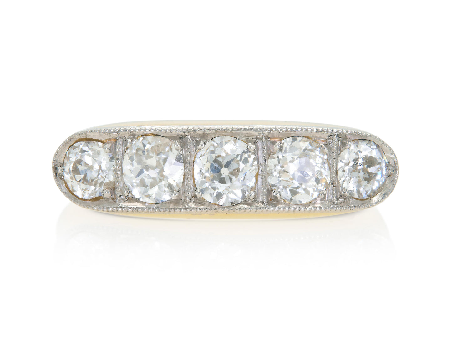 Antique Victorian 2.20 Carat Five-Stone Ring
