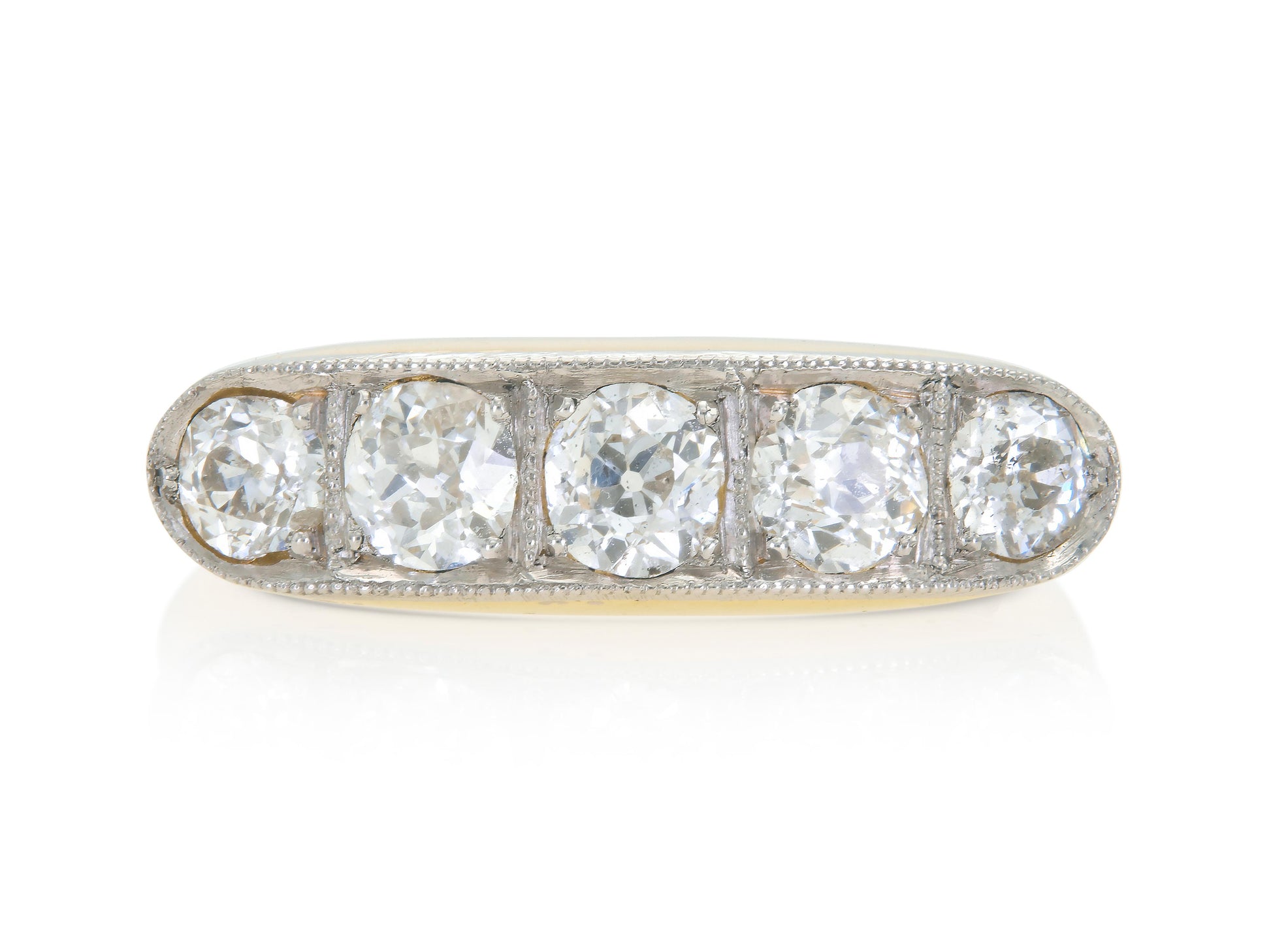 Antique Victorian 2.20 Carat Five-Stone Ring