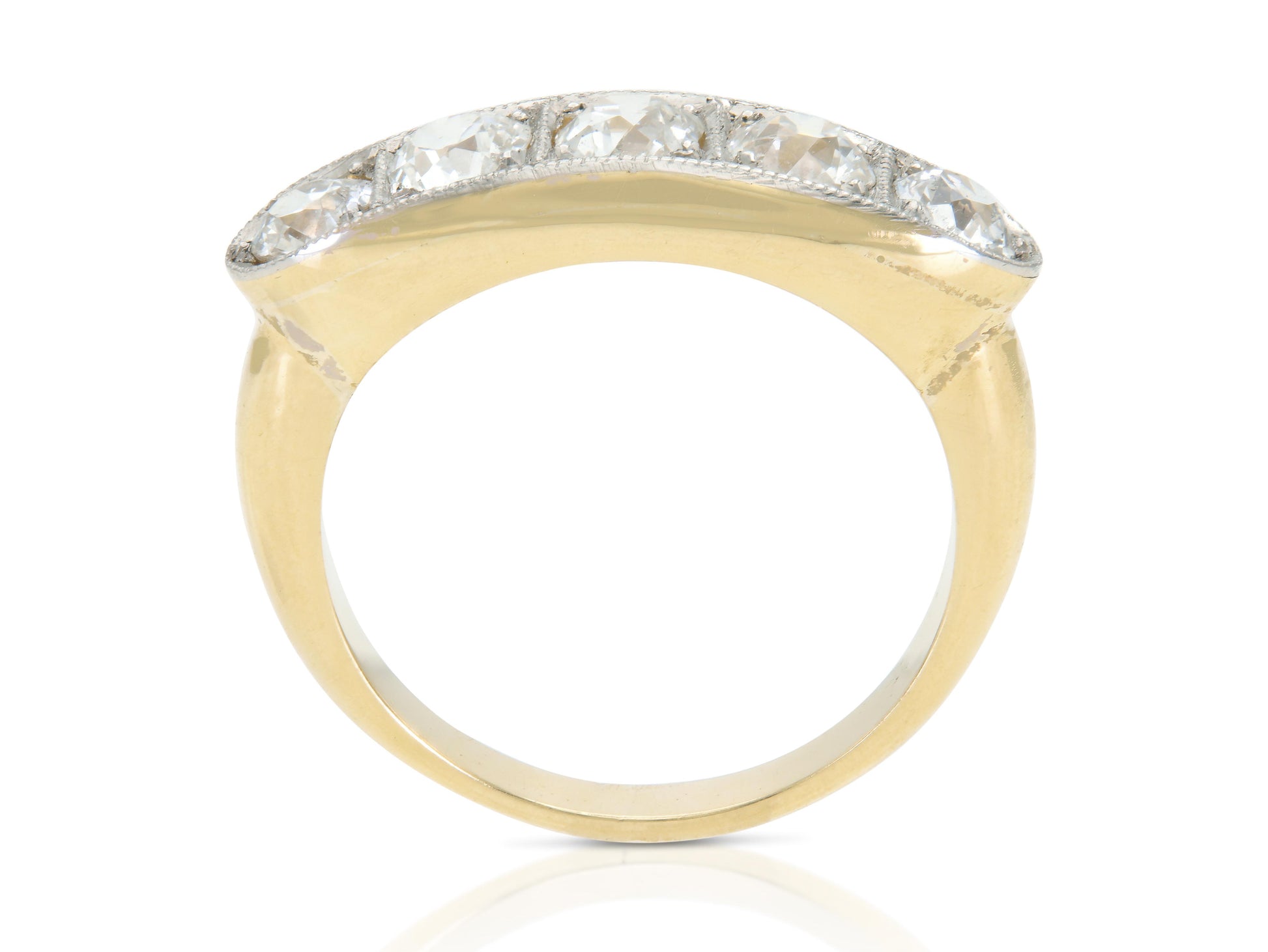 Antique Victorian 2.20 Carat Five-Stone Ring