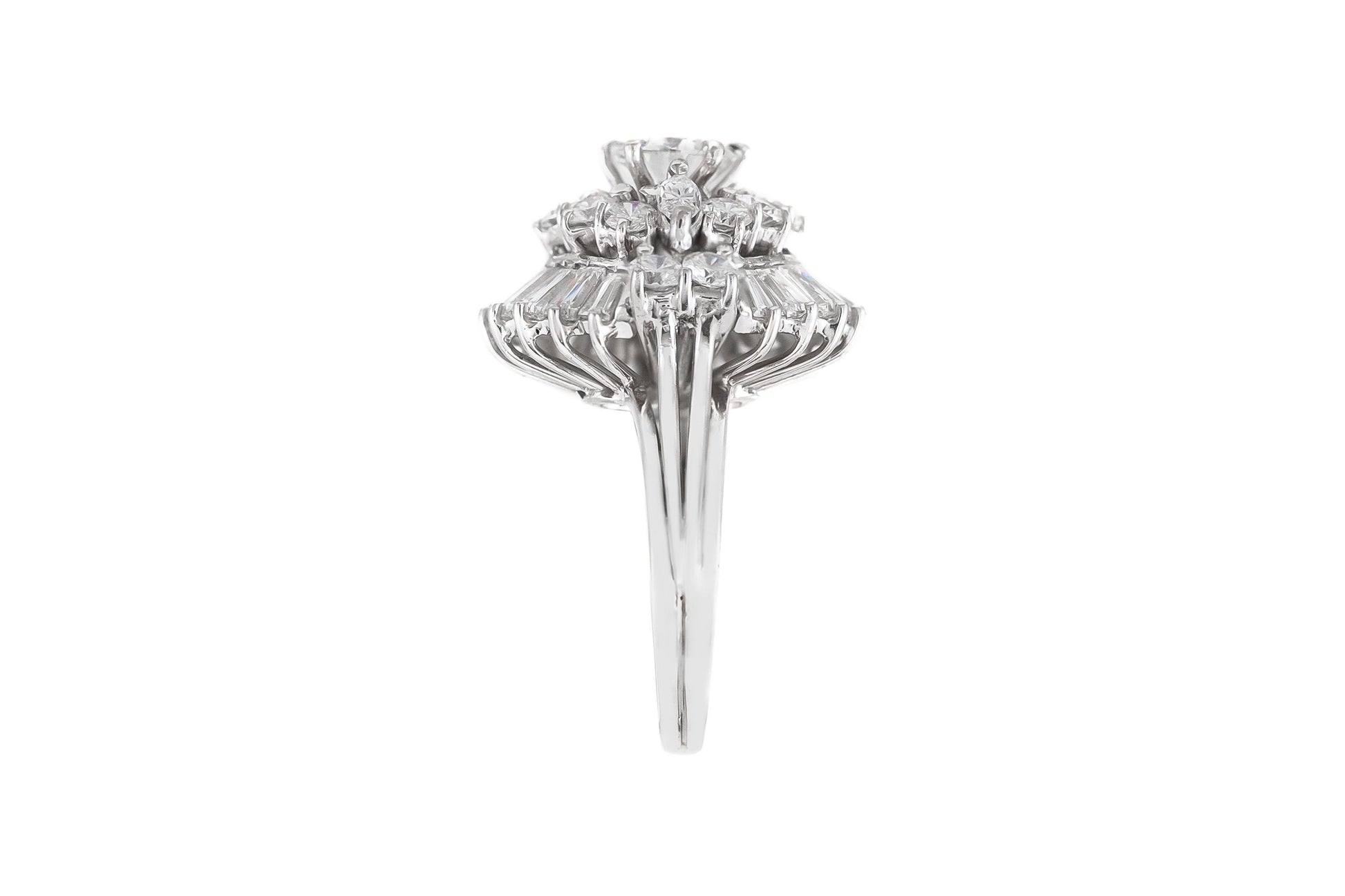 Vintage 1950s 4.70 Carat Diamond Ring